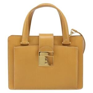 Gucci Leather Handbag Beige